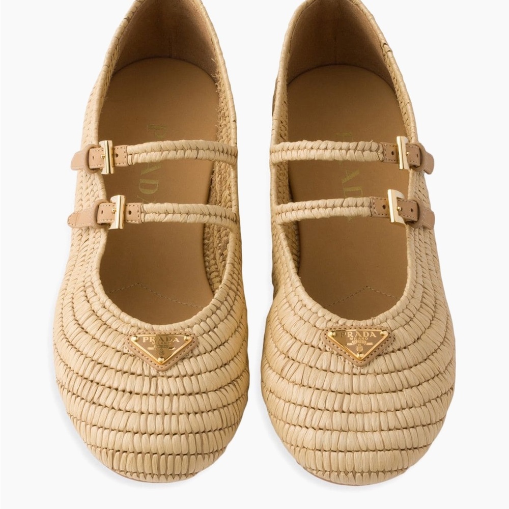 Prada crochet ballerinas